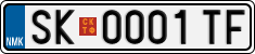 License plate of North Macedonia, Regular plates (2012)