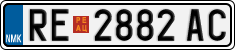 License plate of North Macedonia, Regular plates (2012)