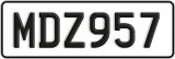 License plate of New Zealand, ABC1(23)