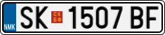 License plate of North Macedonia, Regular plates (2012)