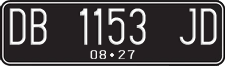 License plate of Indonesia, Regular plates