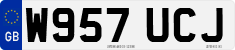 License plate of the United Kingdom, 1983 year system