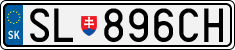 License plate of Slovakia, Cars