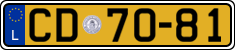 License plate of Luxembourg, Diplomatic