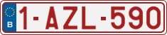 License plate of Belgium, Regular plates (2010)