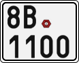 License plate of the Czech Republic, Motorcycles (2001)