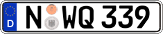 German license plate, Regular plates