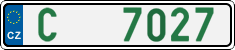 License plate of the Czech Republic, Dealer (2001)