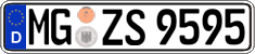 German license plate, Regular plates