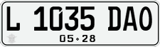License plate of Indonesia, Regular plates
