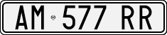 License plate of Italy, Cars (1994 year series)
