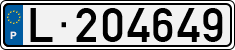 License plate of Portugal, Trailers