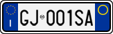 License plate of Italy, Cars (1994 year series)