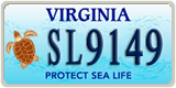 Virginia, Placas especiales (AB1234)