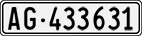 License plate of Switzerland, Cars