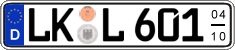 German license plate, Seasonal plates