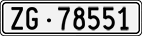 License plate of Switzerland, Cars
