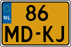 License plate of the Netherlands, Motorcycles