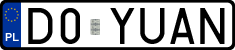 License plates of Poland, Vanity Plates