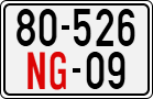 License plate of Vietnam, Diplomatic
