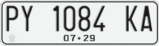 License plate of Indonesia, Regular plates