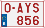 License plate of Belgium, Regular plates (2010)