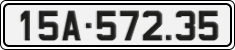 License plate of Vietnam, Cars