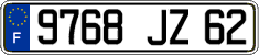 French license plate, FNI