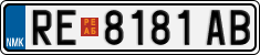 License plate of North Macedonia, Regular plates (2012)