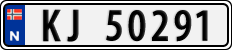 License plate of Norway, Cars