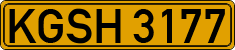 License plate of Kyrgyzstan, Foreign citizens and enterprises (1994)
