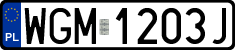 License plates of Poland, Regular car plates