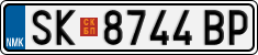 License plate of North Macedonia, Regular plates (2012)