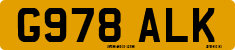 License plate of the United Kingdom, 1983 year system