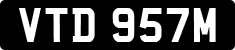 License plate of the United Kingdom, 1963 year system