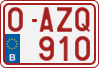 License plate of Belgium, Regular plates (2010)