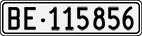 License plate of Switzerland, Cars