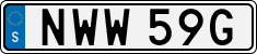 License plate of Sweden, Regular plates