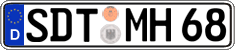 German license plate, Regular plates