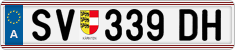 License plate of Austria, Regular plates