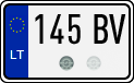 License plate of Lithuania, Motorcycles
