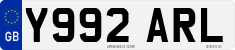 License plate of the United Kingdom, 1983 year system