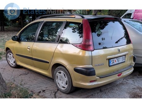 SK 7611 BA, Peugeot 206