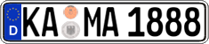 German license plate, Regular plates