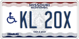 Missouri, Vehicles for disabled persons (AB 12C)