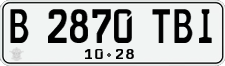 License plate of Indonesia, Regular plates