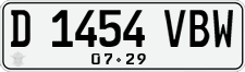 License plate of Indonesia, Regular plates