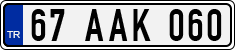 License plate of Turkey, Regular plates