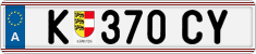 License plate of Austria, Regular plates