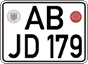 German license plate, Regular plates